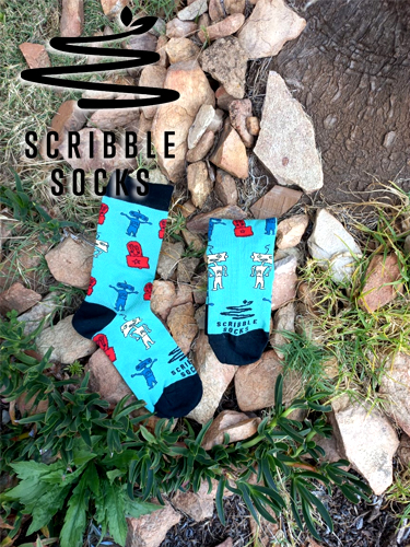 Scribble Socks Real 6