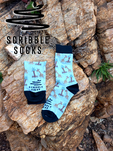 Scribble Socks Real 8